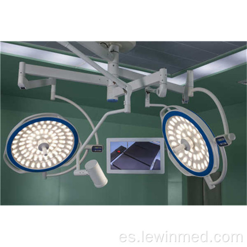 Lámpara OT redonda de doble domo con sistema de cámara
